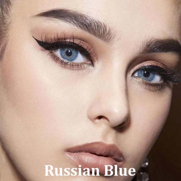 Russian Blue Ημερήσιοι φακοί επαφής με χρώμα - Έγχρωμοι φακοί επαφής